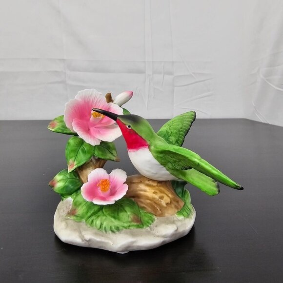 Wal-Mart Other - Vintage Porcelain Hummingbird Figurine Floral Decor Wal-Mart Taiwan 4.5”